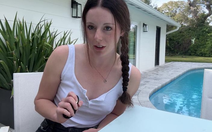 Nadia Foxx: Step Sis Brings Her Vibrator Out to the Pool and...