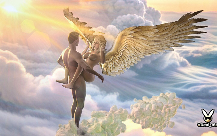 VReal_18K: 操一个热辣的天使作为天堂的辣妹招待会！