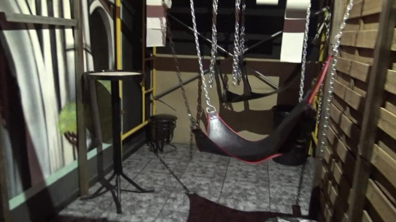 SPAIN BAREBACK CRUISING IN BACKROOM: Ayto fucked raw by Jess and Leo Grin