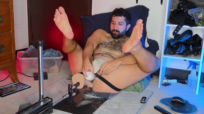 Ricky Cage: Due cazzi contemporaneamente sulla macchina del sesso - spettacolo di cam...