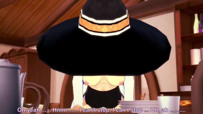 Wraith ward: Roxy Rubbing on the Corner of the Table - Mushoku Tensei...