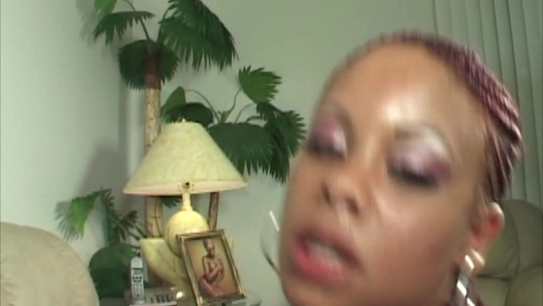 THAGSON CORE: Red Braided Ebony MILF Rides to Facial