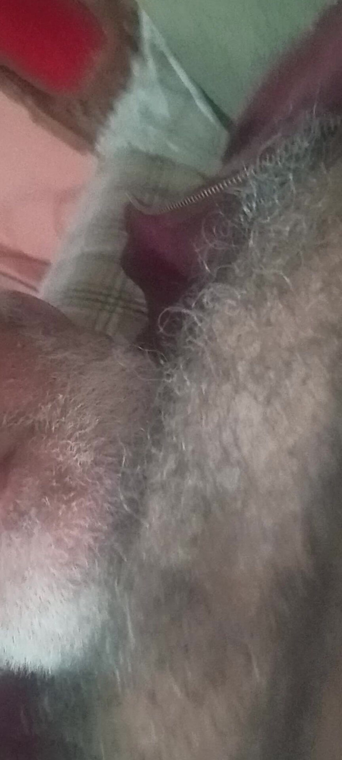 Paizao: Brincando com meu pênis peludo e peludo