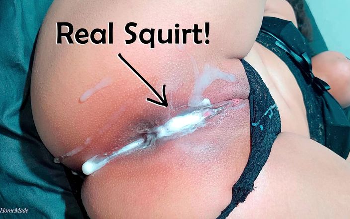 XxHomeMade: Was kommt aus ihrer muschi? - Echter Squirt!