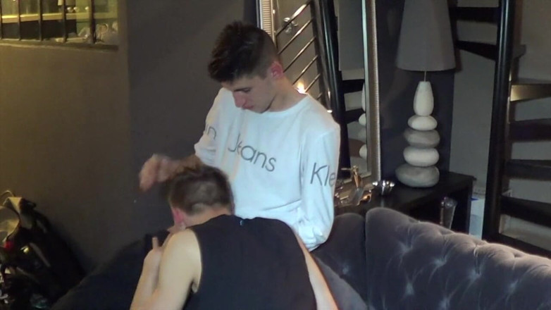 TWINKS TWINKS TWINKS: The twxnk Kevin ass fucked by his 2 straights boys
