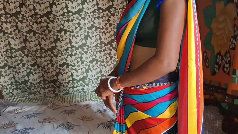 Desi step mom: Aunty Clad in a Red Saree