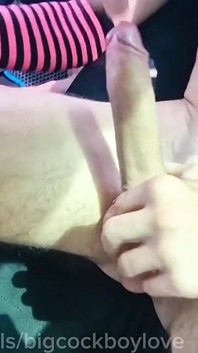 Self-sucking and Fucking a Tight Ass in a Taxi Driver's Car in Public
