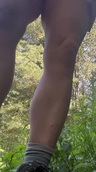 Hiking, Pissing and Masturbating in the Woods