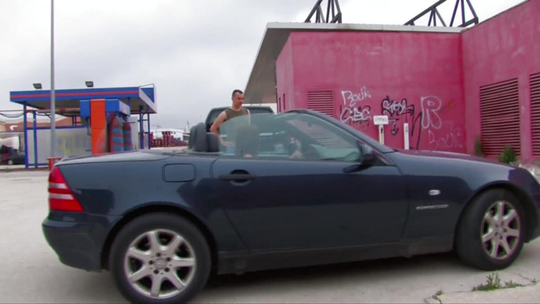 Hot Euro Girls: Ramming hard in her ass while she is bent over...