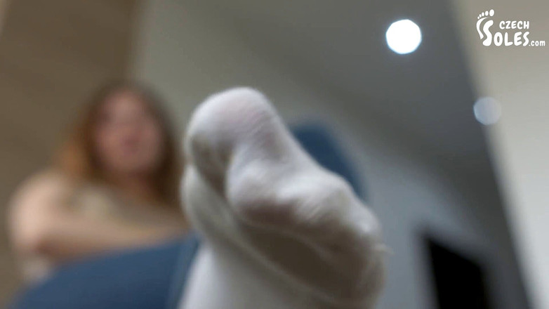 Czech Soles - foot fetish content: Șosete puma albe foarte mirositoare