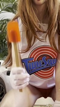 Redhead Teen Stepsister Licking the Spatula Like It Is Your Dick!