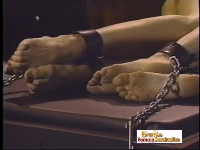 Erotic Lezdom: Hot Mistress punishes 2 stunning slaves