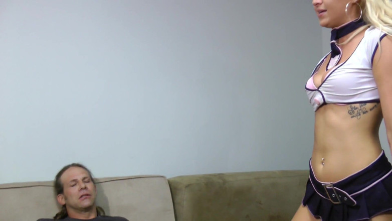 Femdom Sex: Blond dominant girl justine milk her cuckold slave while she...