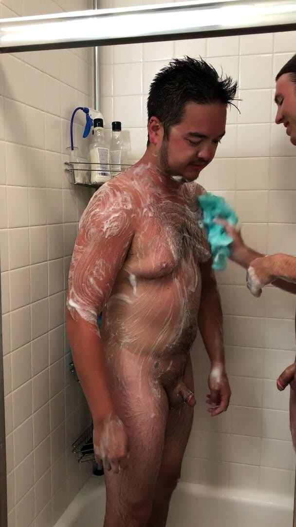 Those Gay Guys: Post fuck shower and scrub down clean