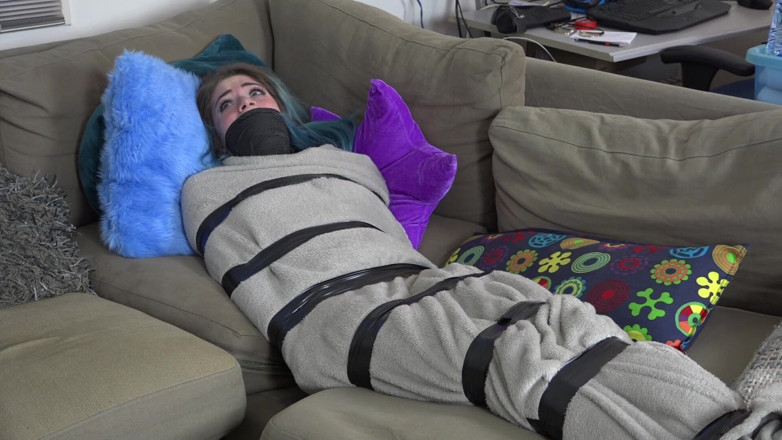 Restricting Ropes: Luna Grey - encased blanket