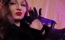 Arya Grander: ASMR: fur fetish and ripping latex rubber gloves clothes destruction (Arya...