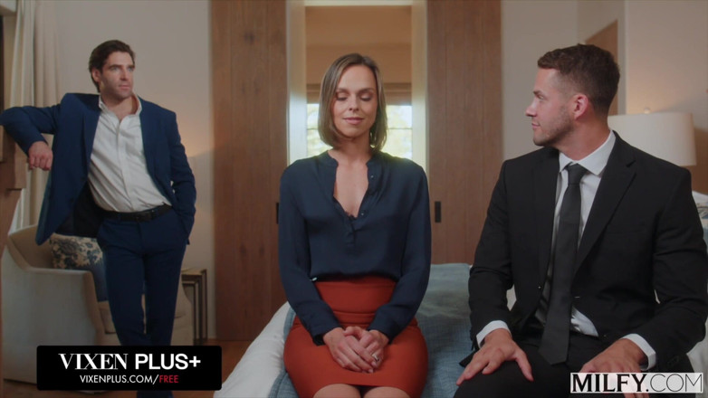 Milfy: Milfy Naughty Serenity Fucks Young Stud While Hubby Watches
