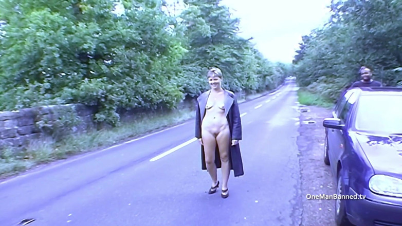 One Man Banned: Daring short haired amateur outdoor and indoor