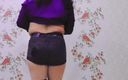 Ladyboy Kitty: Nylon shemale mini jeans abito gambe sexy lady boy culo...