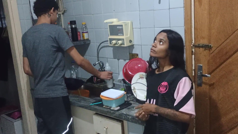 Jasmine Santanna: She Convinces Her Stepbrother to Her Really Hot While Her...