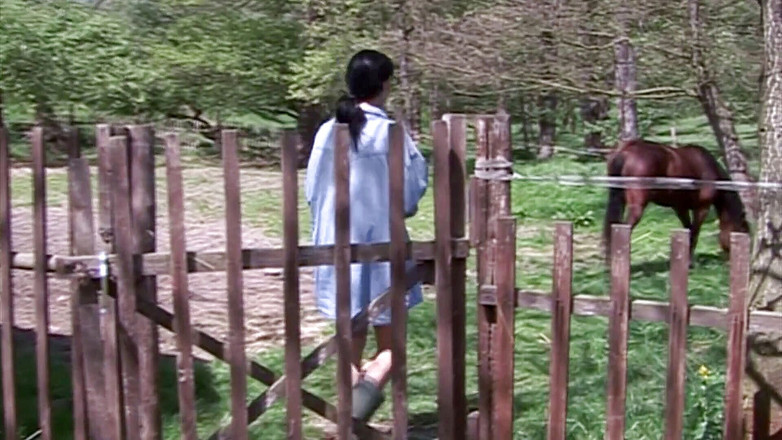 German amateur - 100% German hardcore videos: Preciosa morena follada al aire libre después de masturbarse