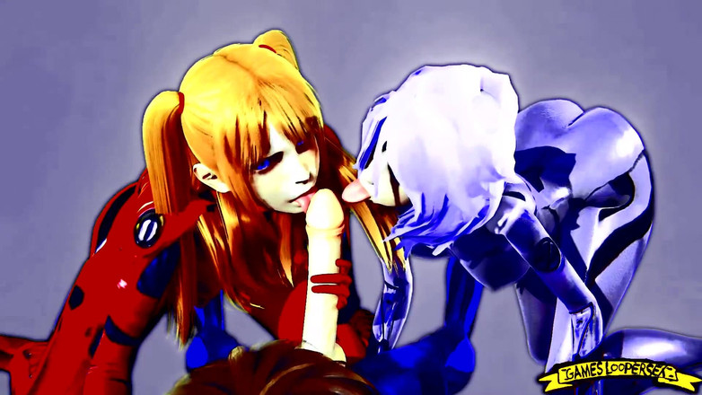 Games looper sex: Nerv 双 blwjob 3D 成人动漫