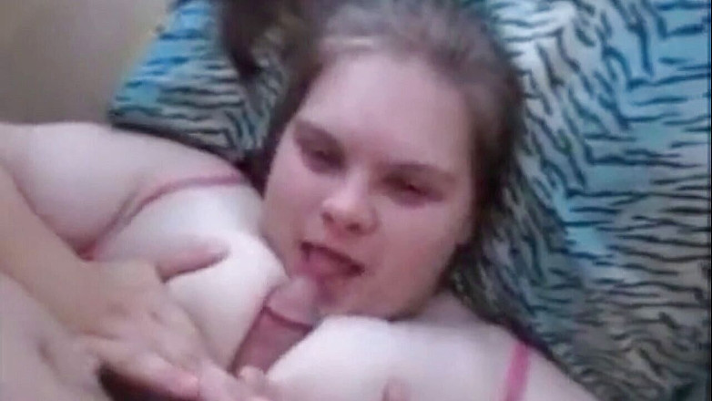 Fat House Wife: Massive tits wife gets titty fucked &amp; suck dick at same...