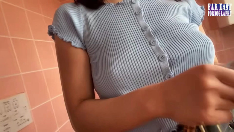 Far East pornography: 야생 노출 도주 3부에서 정액을 사랑하는 미녀와 태양 키스 F-cup 스릴 라이드