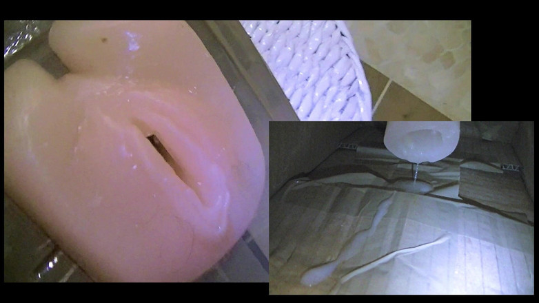 Mark Hannes: Fleshlight - masturbação de foda no banheiro