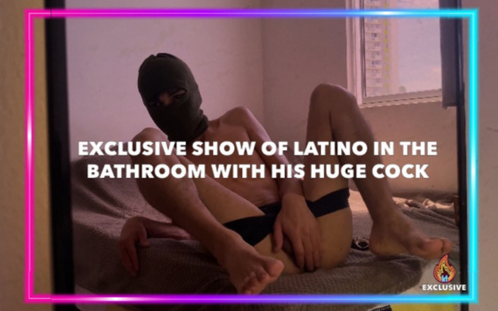 Isak pervert: Exklusive latino-show im badezimmer mit seinem riesigen schwanz