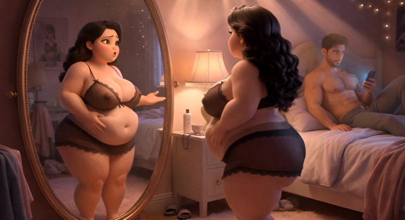 Stories&Anime: From Chubby &amp; Ignored to Curvy Cock Tease - Her Slutty Transformation...