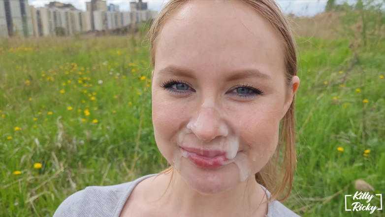 Kelsi69: Outdoor Facial Cum Walk