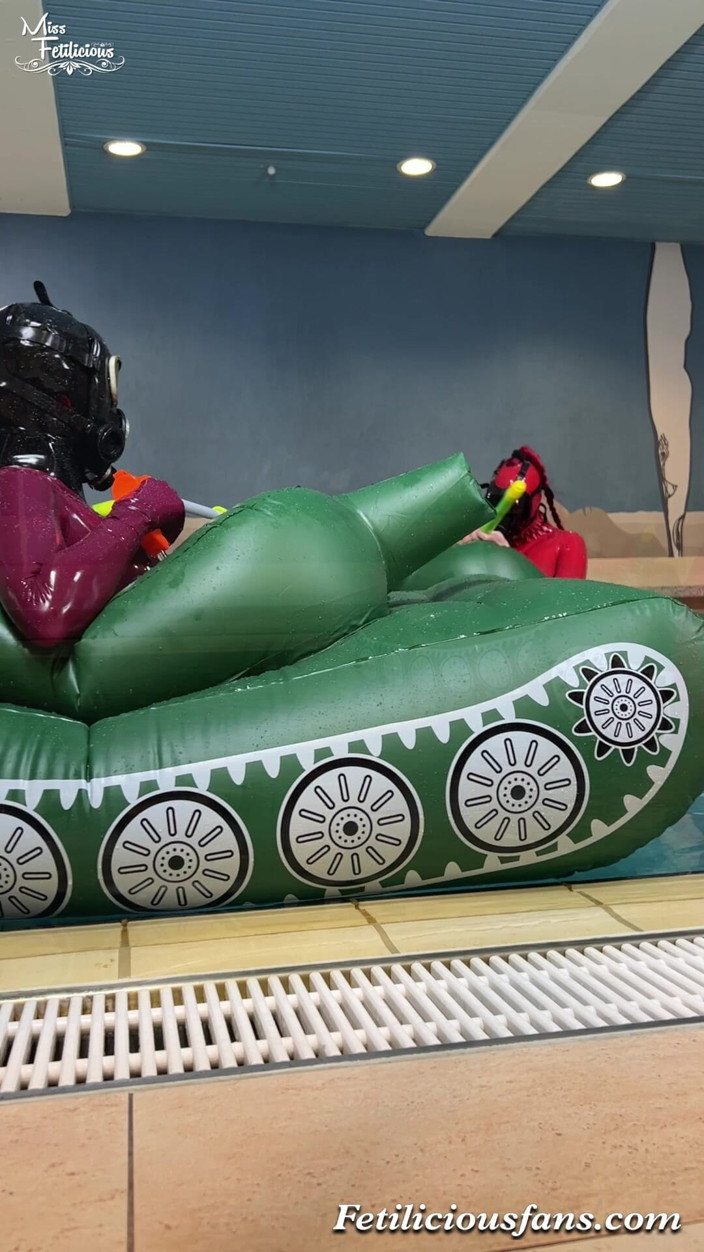 Miss_Fetilicious: Miss Fetilicious Getting Ready for a Tank Battle