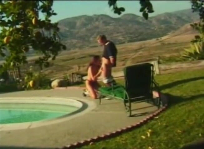 Analiscius: Hot busty milf fucking in the back yard