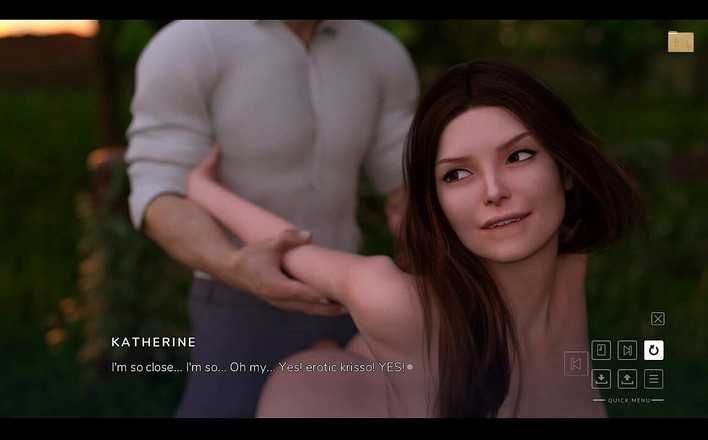 Erotic Krisso: Moglie calda della liberazione scopata all'aperto al parco