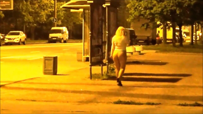 RedRoseRus: Flashing-night walk no skirt