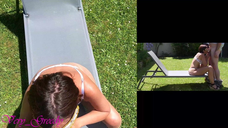 Les Gourmands: सेक्सी सफेद अधोवस्त्र पहनी सुंदर चोदने लायक मम्मी की बाहर कुत्ते शैली में चुदाई होती है और उसकी बड़ी गांड पर वीर्य निकलता है