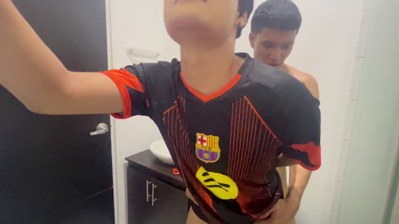 Tomas Styl: Femboy Goes Into the Bathroom While His Step Stepbrother Is...