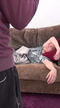 Pixie Little & Sam B, naughty touch between stepmom and stepson
