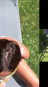 MILF cantik dalam pakaian dalam putih seksi dikongkek gaya doggy di luar dan memancut mani pada pantat besarnya