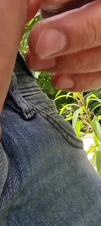 Playing Outside with My Big Fat Cock