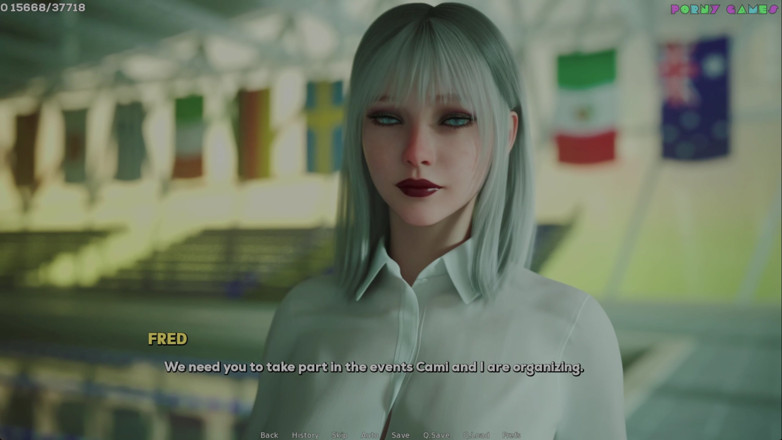 Porny Games: Bayang-bayang keinginan oleh Shamandev - Acara Cosplay Kolej, Melancap Bilik Darjah 61