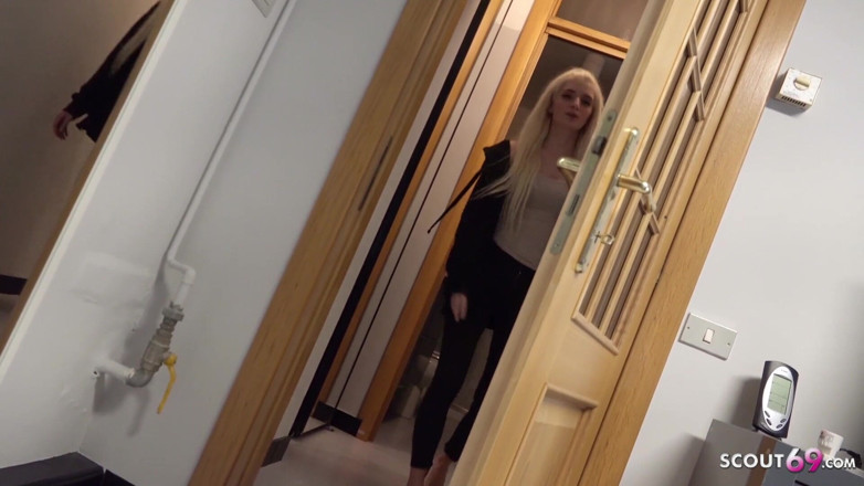 Scout69: Skinny stepsister caught stepbrother watching porn and help with handjob