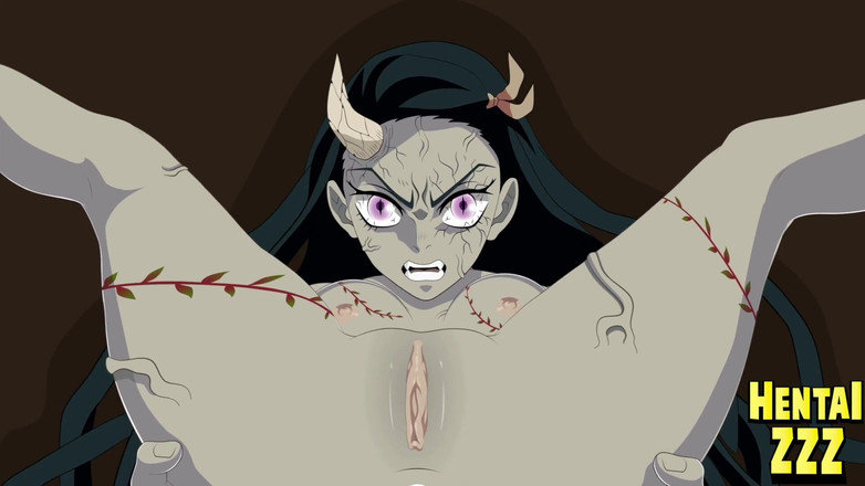 Hentai ZZZ: Demon Slayer | Nezuko demon form djup anal (hentai)