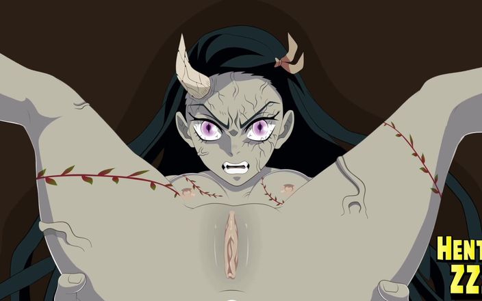 Hentai ZZZ: 恶魔屠宰者 |Nezuko 恶魔形成深肛门（无尽）