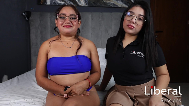 Liberal Sessions: Trick or Treat! Petite Girl Gets Two Cocks