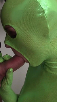 Er fickt seine freundin mit einem sehr fetisch-grünen latex