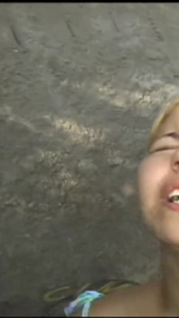 Big Tits Slut Humiliating Piss on Face and in Mouth by Two Big Cocks