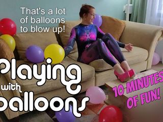 Mistress Online: Playing with Balloons