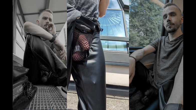 kinkygaynudist: 見知らぬ街に浸れて - 私のいたずら好きな都会(Tバック)散歩